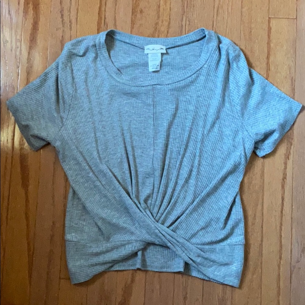 Gray shirt sleeve
